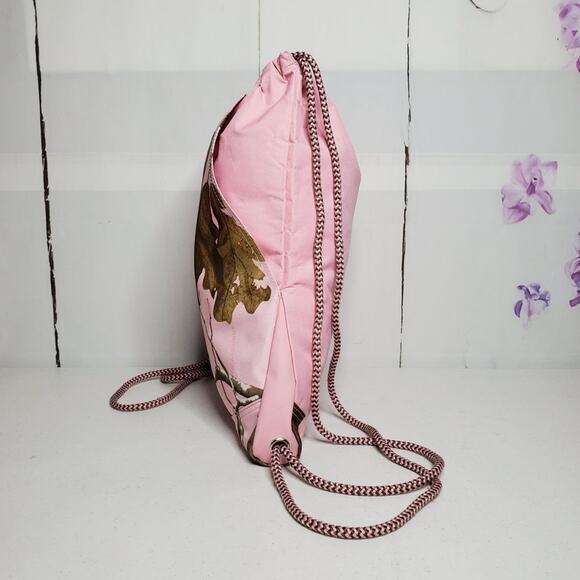 Realtree Camo Cinch Drawstring Canvas Knapsack Gym Bag - Picture 7 of 9
